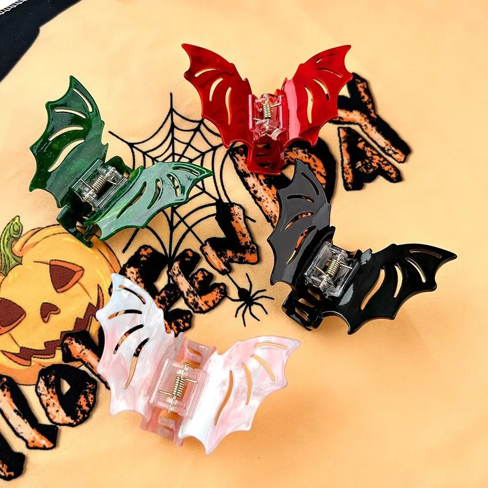 

Funny Bat Hair Claw Clip Women Girls Barrettes Gothic Y2k Shark Clips Halloween Ponytail Crab Clip Hairpin Hair Accessories