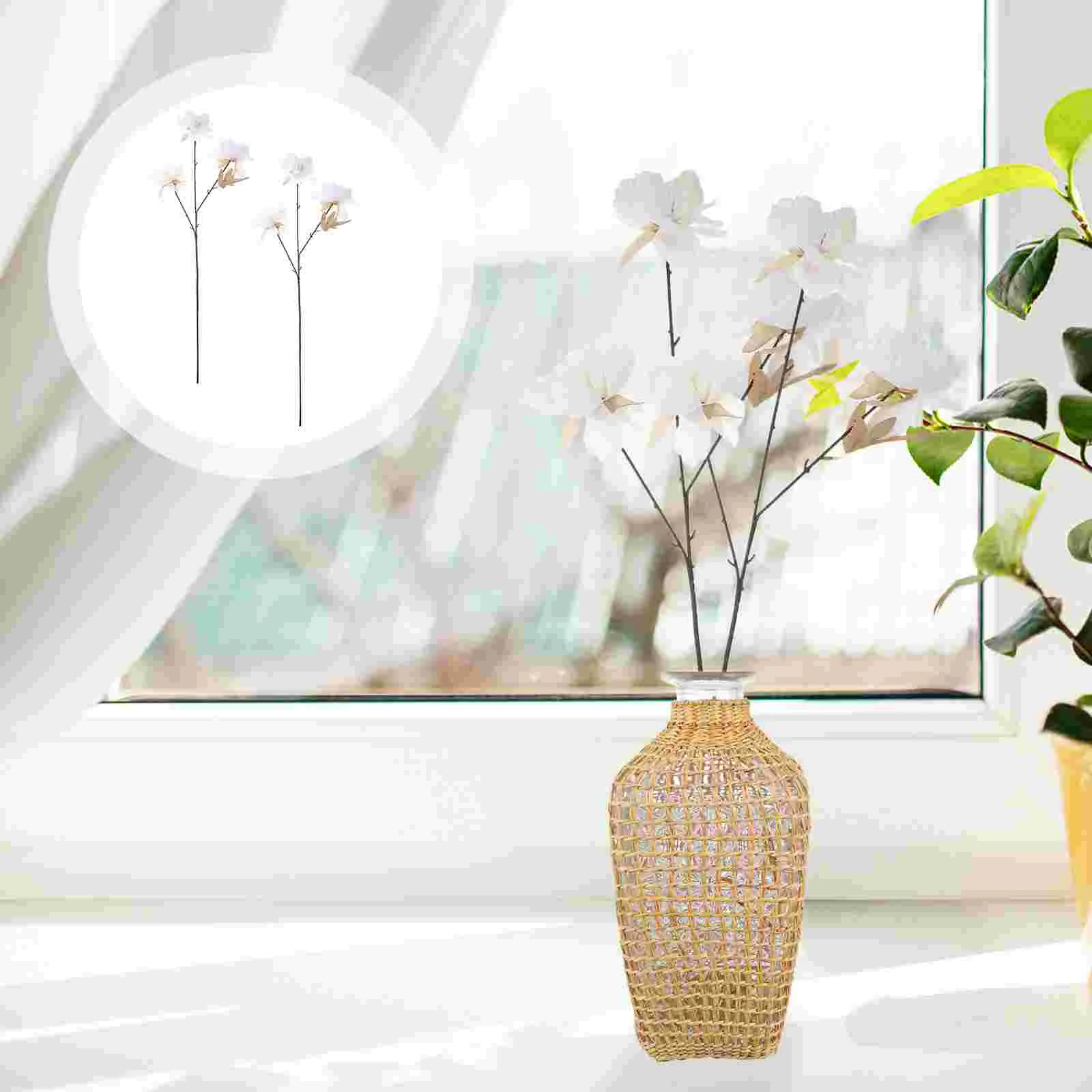 

Flowers Artificial Flowerdan Snow Wedding Decoration Silk Bouquet Fake White Purple Diy Roadprop Bouquets Dried Centerpieces