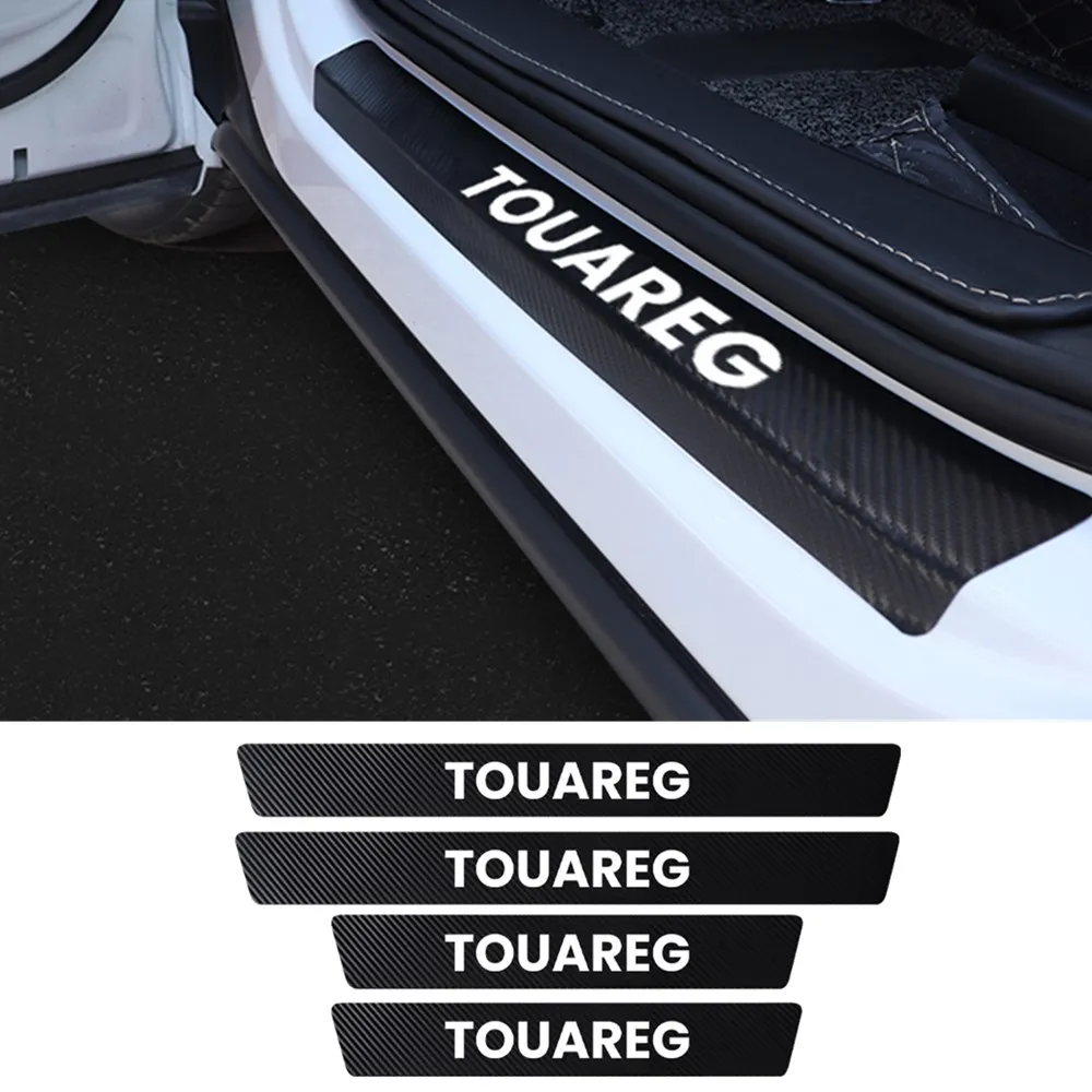 

4Pcs Car Door Threshold Protector Accessories For VW TOUAREG 7L 7P 2002 - 2013 2014 2015 2016 2017 2018 2019 2020 2021 2022 2023
