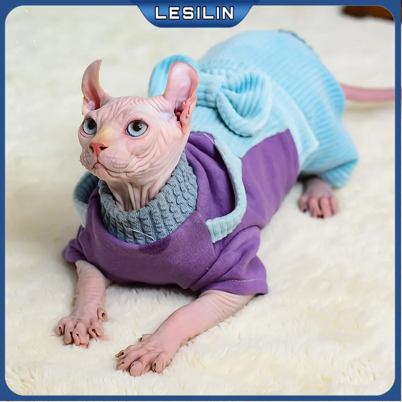 

Pet Products Cat Products Clothes Cartoon Bear T-shirt Hairless Cat Clothes Sphinx Devon Cat Clothes Thin Bottomed Sweater