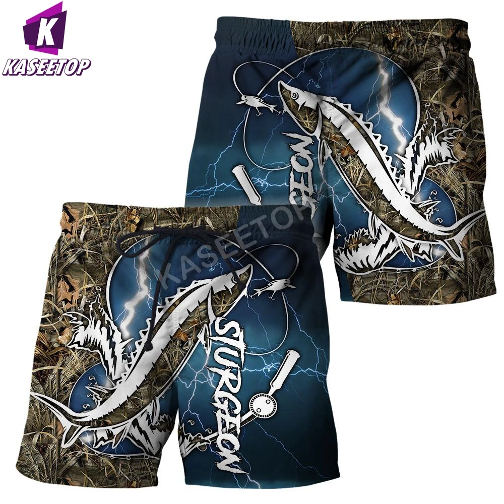 

Life Tuna Fishing Catch Release 3D Print Casual Shorts Men Beach Breathable Quick Dry Loose Shorts Men Short Pants Couple Unisex