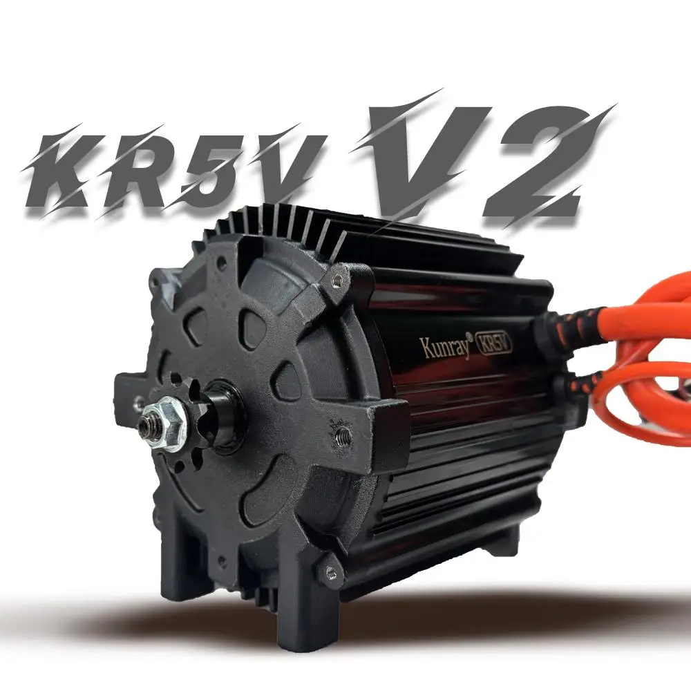 Лидер продаж KR5V V2 Kunray 72 В 5000 Вт, обновленный двигатель для электрического мотоцикла, бесщеточный двигатель с температурой, картинг, пиковый ток 80A-10 (art.: 3920d2c67e0bb) - 3920d2c67e0bb