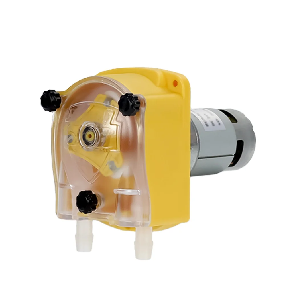 Фото Насос-дозатор перистальтический JIHPUMP DC 24V с большим расходом (3 литра в минуту) для вязких жидкостей, моющих средств, кремов, соусов, сиропов, пищевых продуктов и напитков. №1