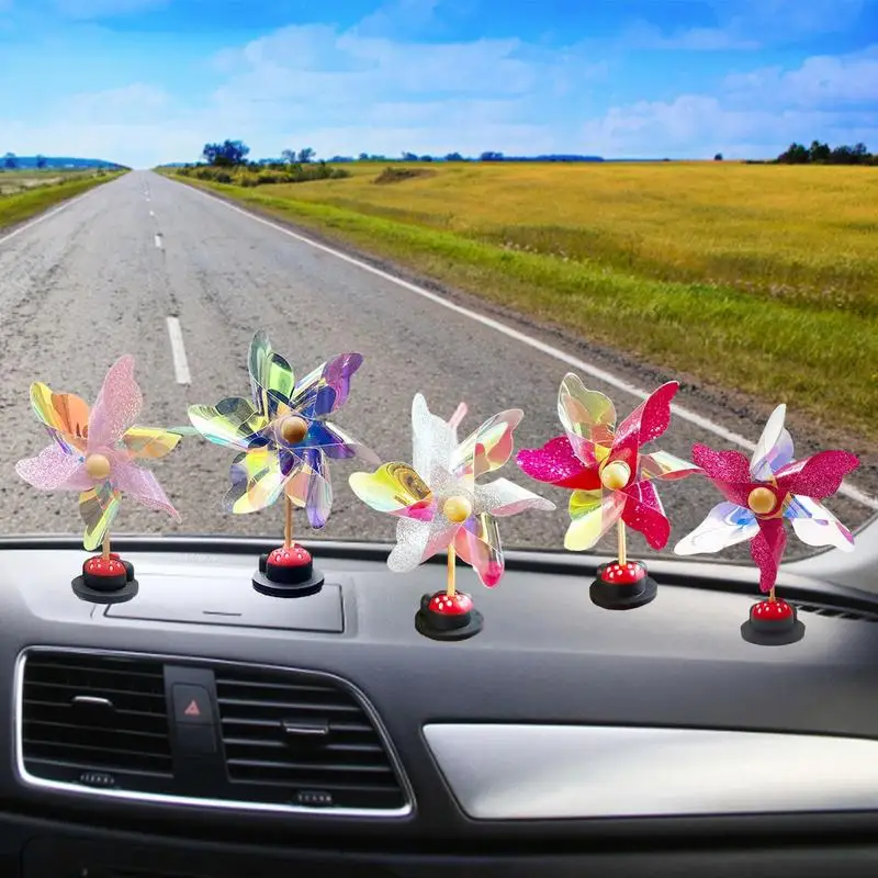 

Children Bike Handlebar Flower Pinwheel Windmill Decoration For Kid'S Bicycle Scooter 5 Color Plastic Handlebar Pinwheel Durable