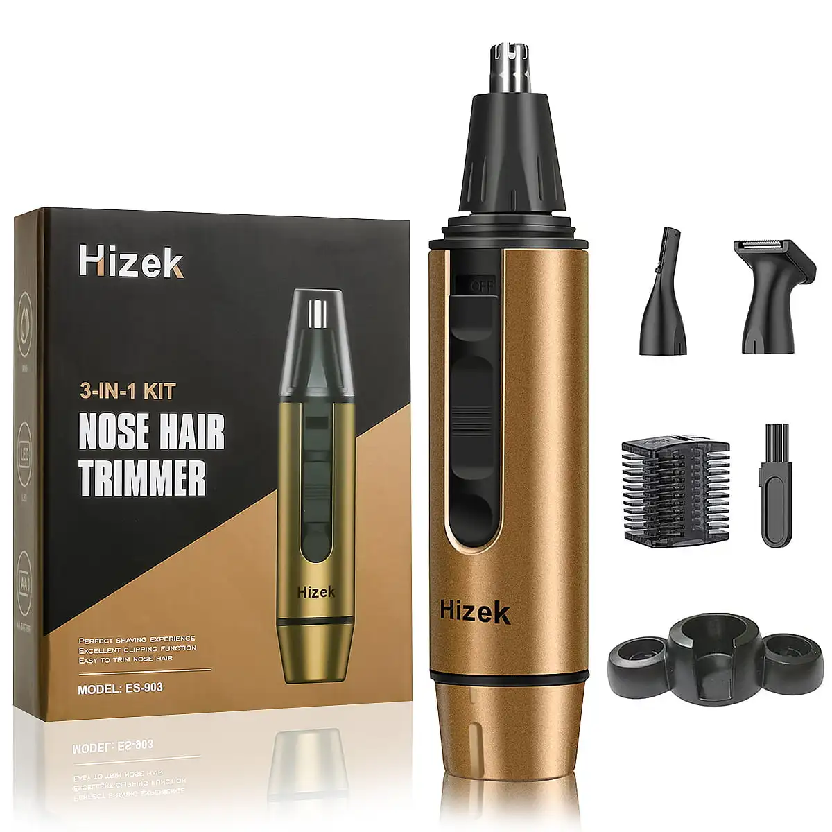 

Ear and Nose Hair Trimmer for Men,Professional USB Rechargeable Nostril Nasal Mens Nose and Ear Trimmer,3 in 1 Waterproof Painle