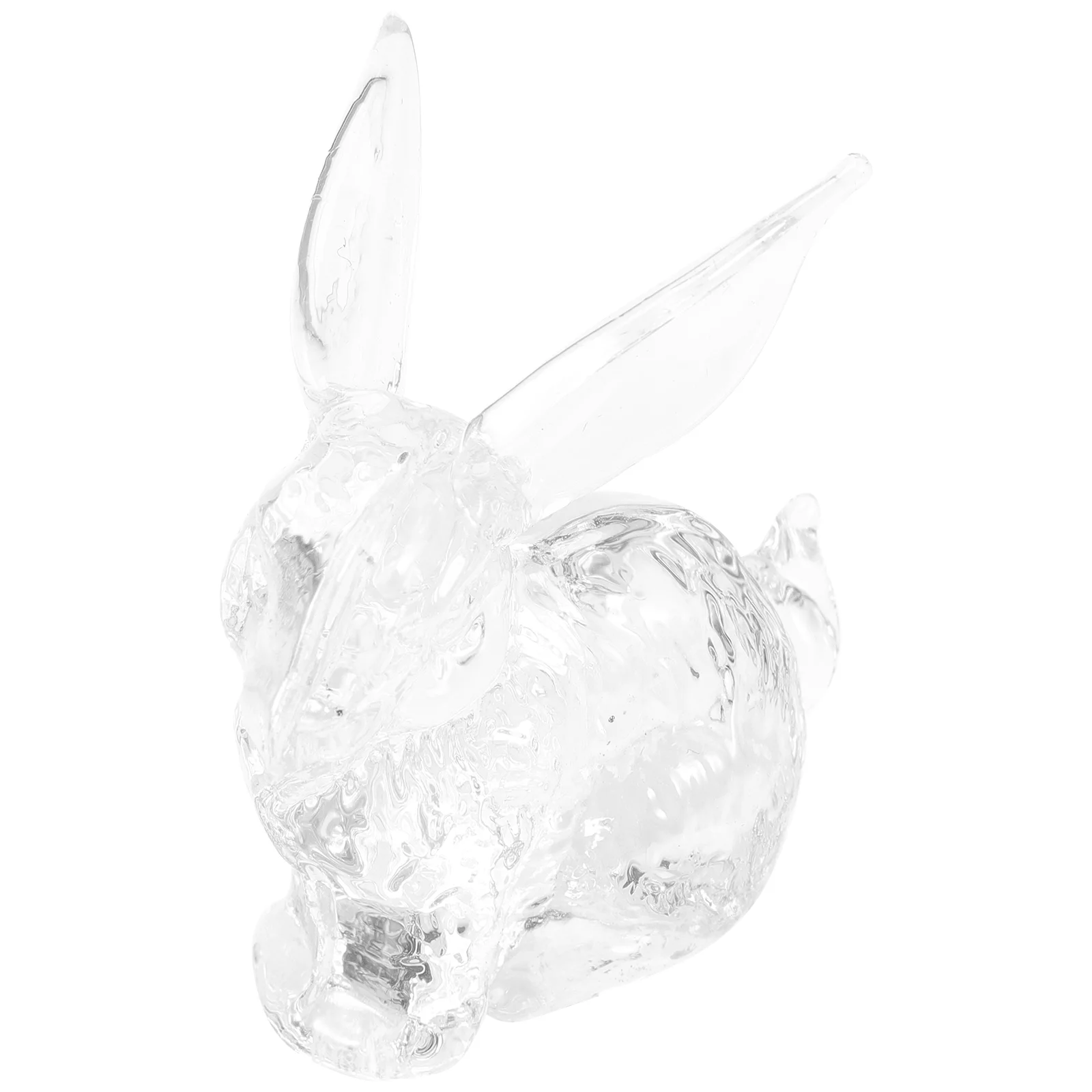 

Desktop Decor Crystal Bunny Figurine Crystal Animal Figures Decorate Year The Rabbit Statue Glass Animal Paperweight