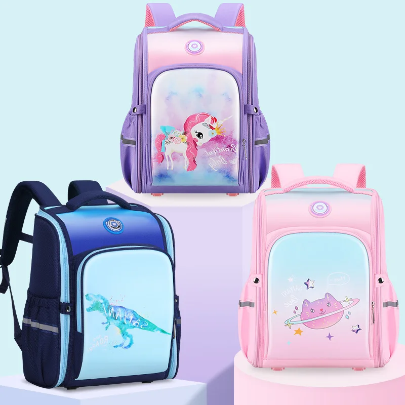 

Kids Backpack Girls School Bags For Boys Cartoon 3D Waterproof Children Bookbag Primary School Students Knapsack Mochila Satchel