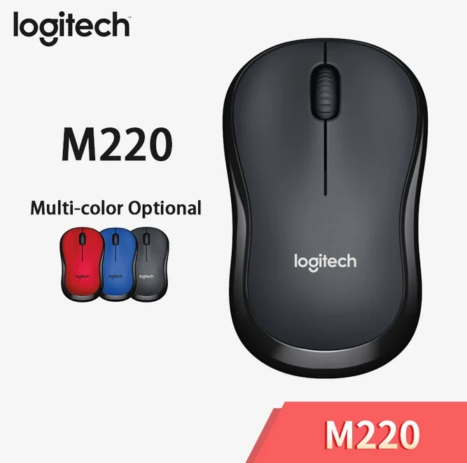 

M220 Wireless Mouse 1000DPI 2.4GHz Silent Slim Smart Mouse Fast Tracking Computer Laptop Tablet For Mac Os/window 10/8