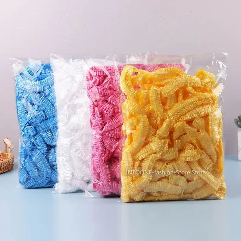 

Пластиковая крышка для обуви с эластичным покрытием, Одноразовая Пластиковая крышка для насадки для душа, 100 шт., аксессуары, крышки, пищевые пакеты, пакеты для ванной комнаты