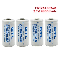20pcs original cr123a 3 7v 2800mah lithium battery cr123 a cr17345 16340 button cell for dry primary battery camera flashlight