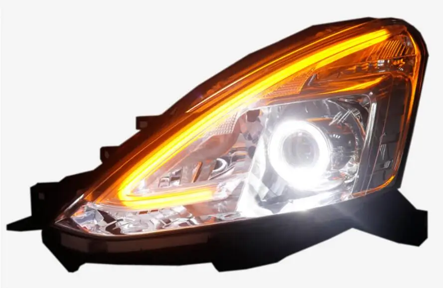 2 pcscar головной свет для Nissan Livina фары 2007 ~ 2012/2013 2018 год фара Биксеноновая