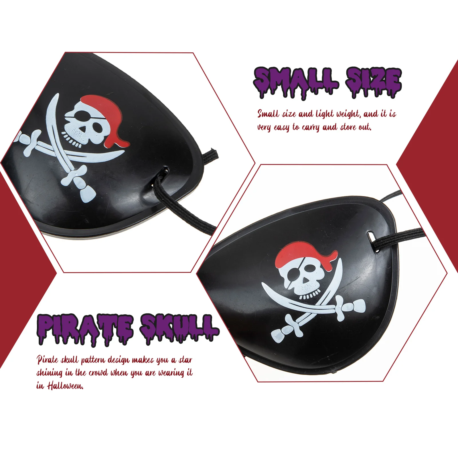 Пиратская повязка на глаза реквизит для фотосессии портативная глаз Хэллоуин