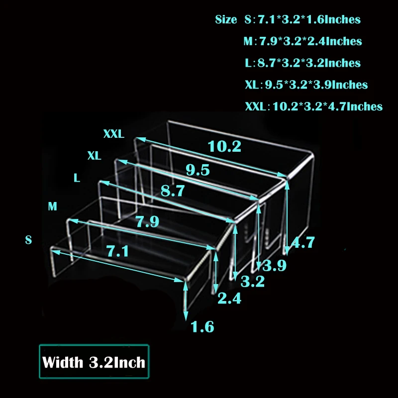 Новый акриловый U-образный Прозрачный демонстрационный стенд для обуви