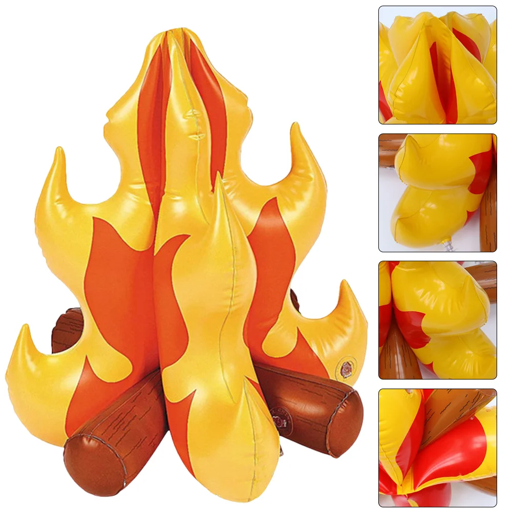 

Kid Toy Reusable Inflatable Campfire Wear-resistant Interesting Compact Portable Bonfire Pvc Child Children Accessory