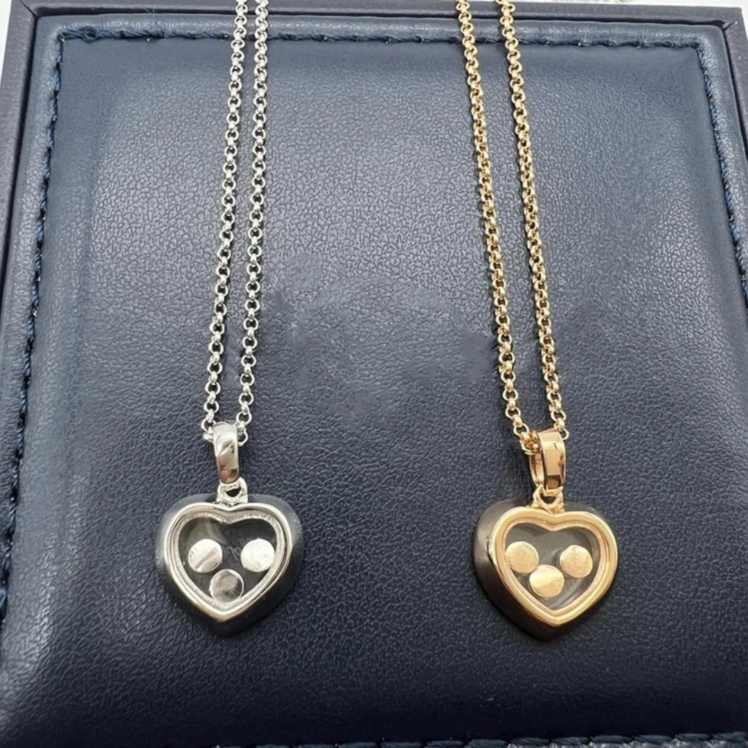 Роскошное модное прозрачное стекло ожерелье для влюбленных женское Сверкающее