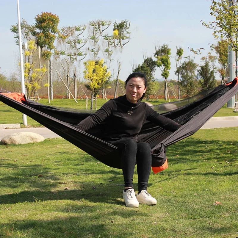 Уличный гамак ультралегкий портативный сетчатый с москитной палаткой