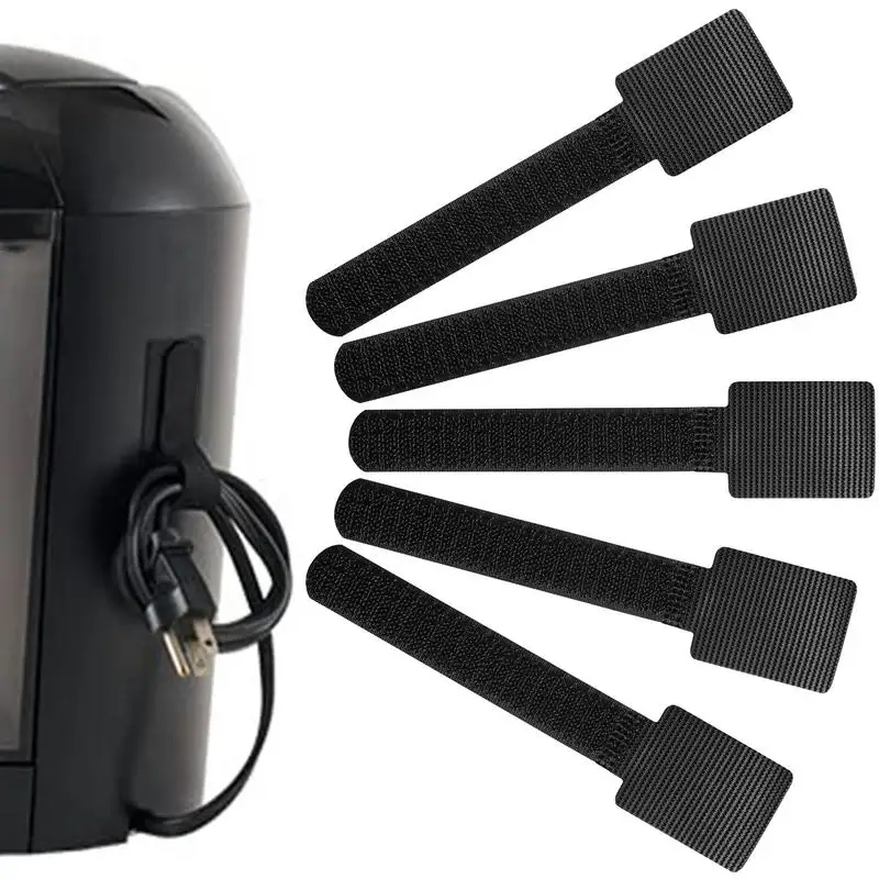 

Cable Management Ties 5pcs/set Kitchen Appliance And Electronics Wire Organizer Reusable Cable Strap Ties For Countertop Desktop