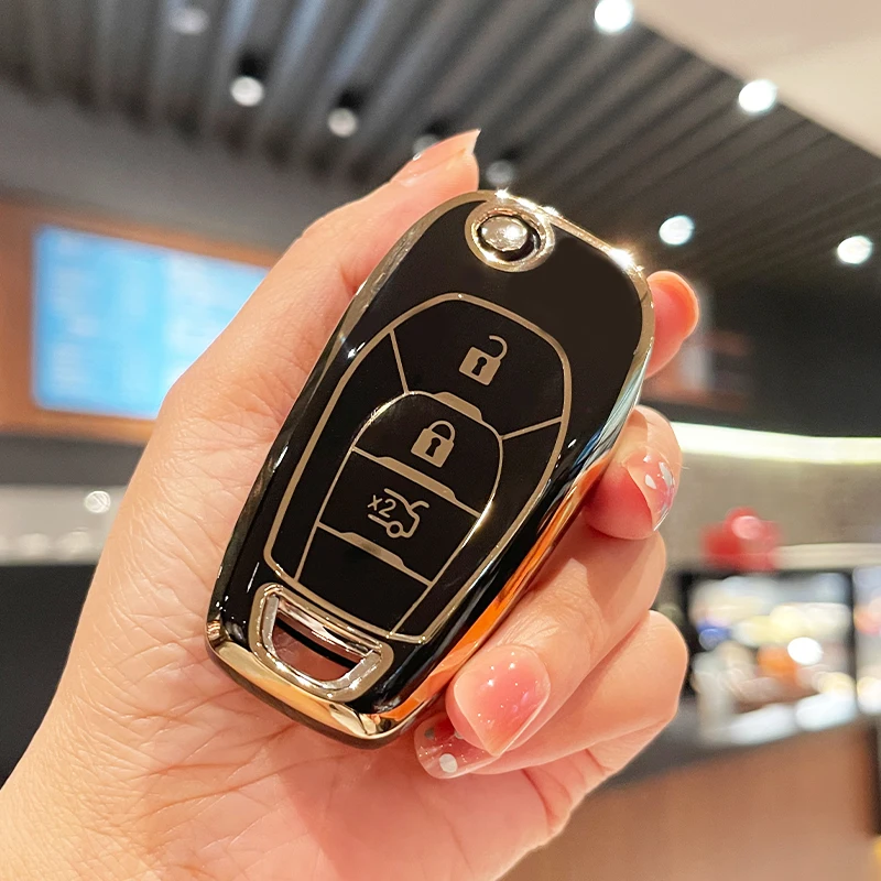 

Флип-чехол для автомобильного ключа из ТПУ для Chevrolet Onix Ltz Cruze Aveo 2014 2015 2016 2017 2018 2019 Malibu Cobalt Captiva Spark