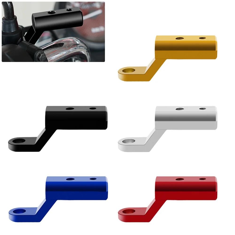 

Motorcycle Levers Bar Extender Rearview Mirror Mount Phone Holder Expansion Rack 10mm Perfect Handlebar Extension Bracket