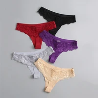 sexy lace thongs women ice silk seamless g string panties female low rise underpants t panty ladies underwear lingerie coffee