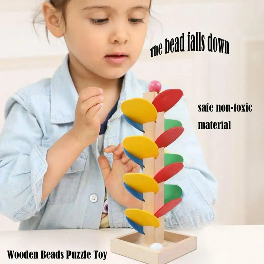 

Leaf Tower Ball Game Color Disassembly Disassembly Assembly Game Educational Ball Children's Wooden Toys Z4q5
