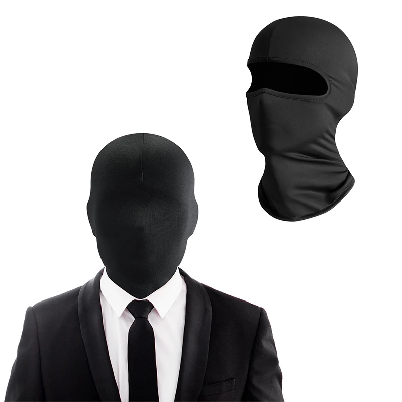 Черная полнолицевая шапка на открытом воздухе мотоциклетная лыжная маска с