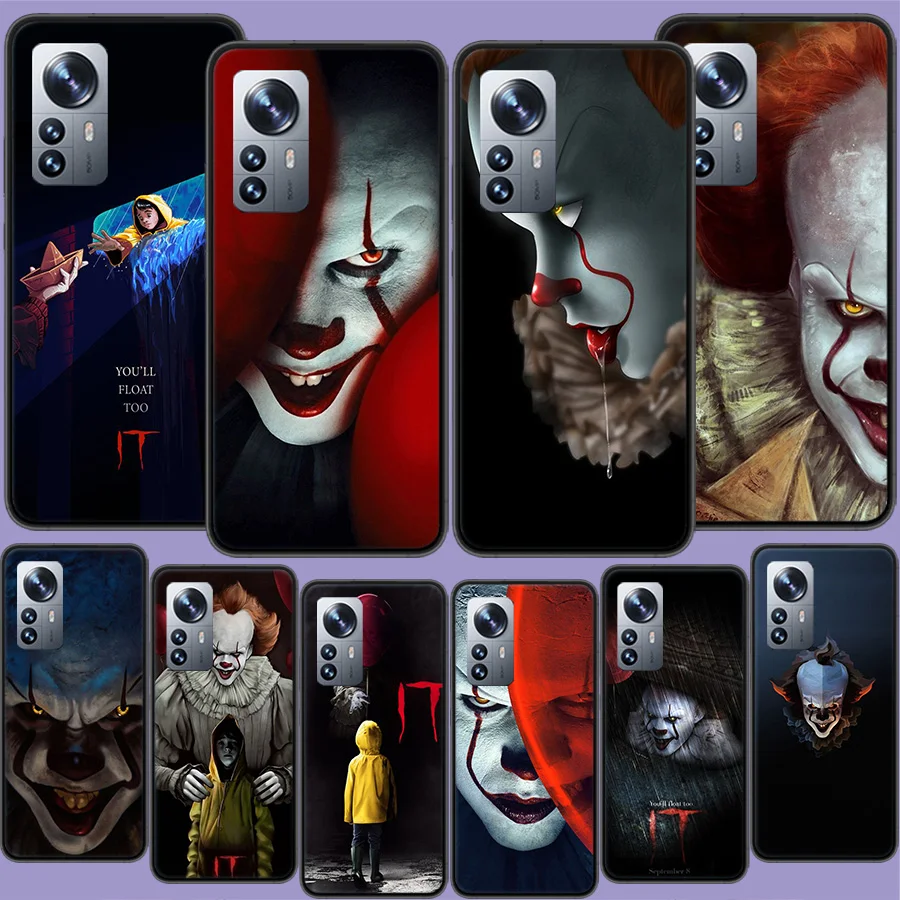 

Чехол для телефона с ужасным фильмом Pennywise для Xiaomi Mi 13 12T Pro 12X 12 Lite 5G 11T 11i 11 Ultra 10 10T 9T Pro 9 8 6X 5X A1 A2 Capa