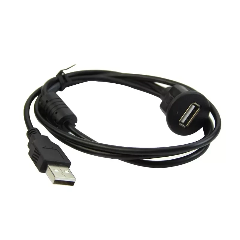 

1M Car Dash Board Mount A Male To A Female USB 2.0 Socket Extension Panel Cable