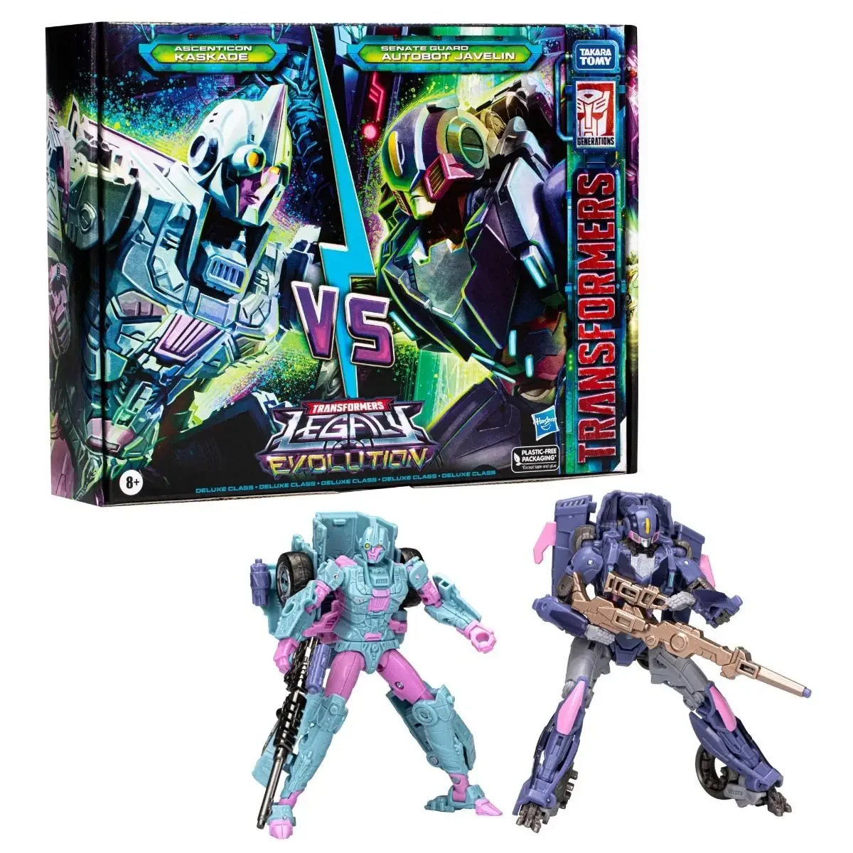 Игрушки-трансформеры Legacy Evolution Deluxe Senate Guard Autobot Javelin & Ascenticon Kaskade Deadeye Duel Фигурки 2