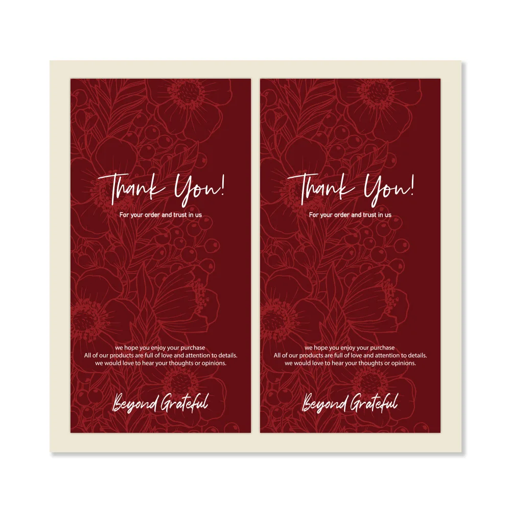 50 шт. спасибо наклейки для деловых печати этикетка Подарочная коробка упаковка