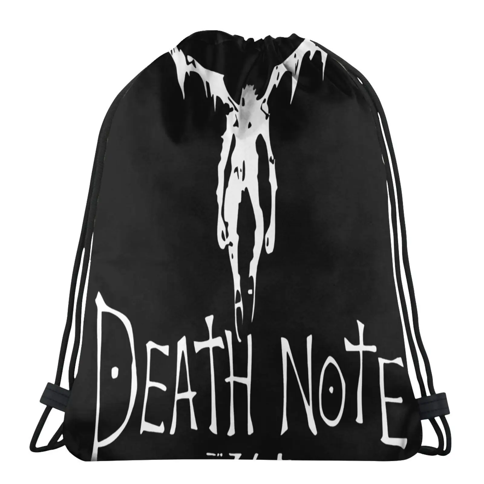 

Сумка с принтом японской манги, Shinigami Ryuk, водонепроницаемая сумка, сумка на заказ, сумка с черепом, соломенная тканевая сумка, детская тканев...