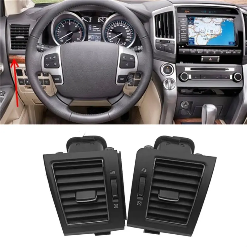 1 пара решеток воздуховодов кондиционера для Toyota Prado 120 LC120 2007-2021 Land Cruiser 55650-60210 55650-60141-A74F (art.: 3920dadc1be02) - 3920dadc1be02