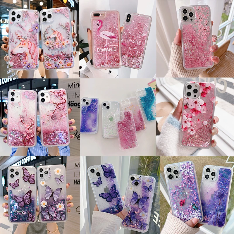 

Glitter Liquid Quicksand Clear TPU Dynamic Phone Case For VIVO S5 S6 S7 S9 S10 V23 S12 V23 S15 V25 S16 V27 V20 V21 Y73 V25 Pro