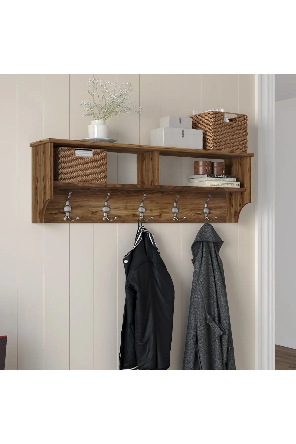 

Rani P2 Modern Coat Rack Wall Hanger Miniature room 120 Cm