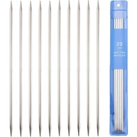 10pcs double pointed knitting needles 20cm metal straight knitting needles crochet craft set for diy sewing sweater weaving tool