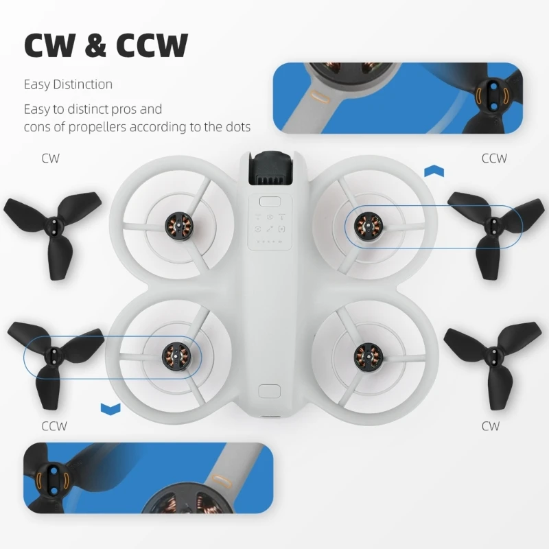 Быстросъемные пропеллеры для квадрокоптеров БПЛА повышают стабильность полета