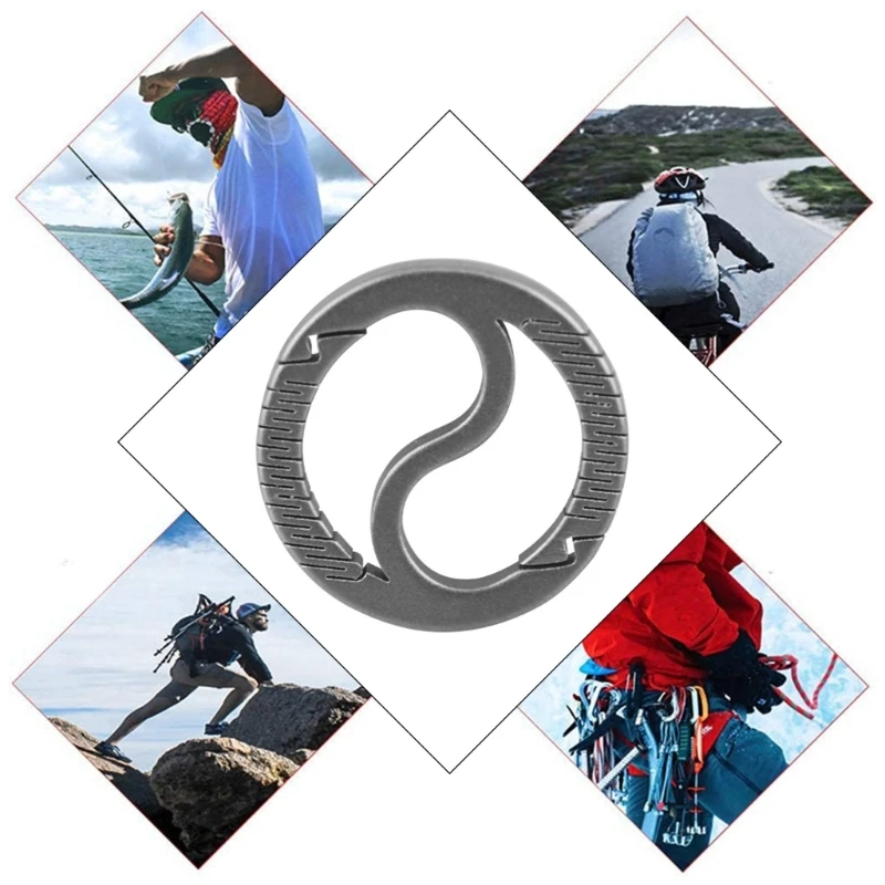 

Alloy Keychain Carabiner Double Gate Quick Release Key Holder Clip Climbing Hook Outdoor Camping Buckle Drop Shipping