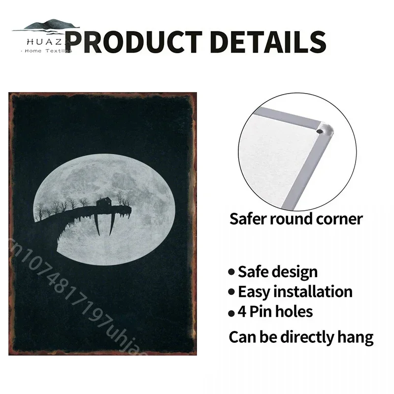 Металлическая вывеска пейзаж