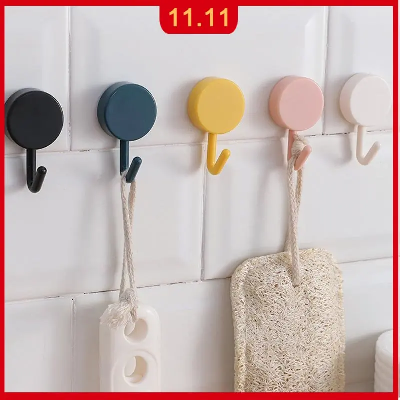 

10 шт., самоклеящиеся крючки для кухни, ванной