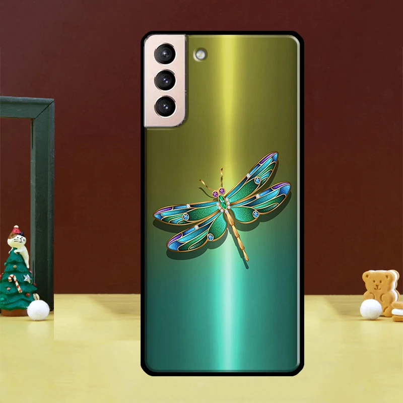 Чехол со стрекозой для Samsung Galaxy S23 S22 Ultra S21 FE S9 S10 Note 10 Plus S20 | Чехлы