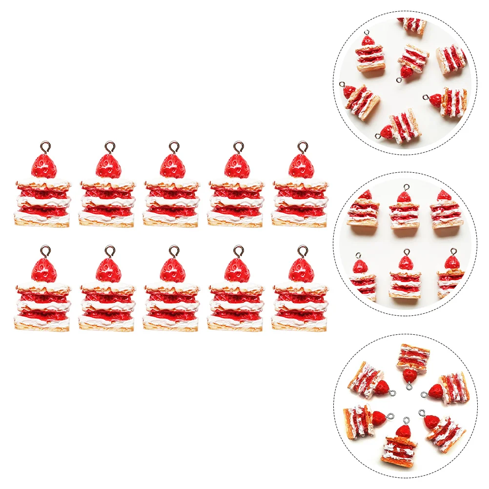 

Strawberry Cake Hanging DIY Cakes Supplies Necklace Decors Accessories Creative Pendants Jewelry