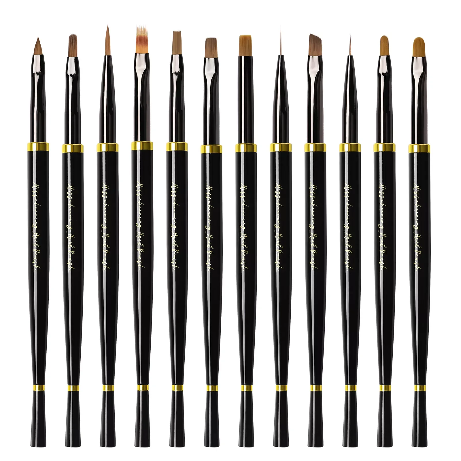 

Black Paint Brush Drawing Liner Brush Painting Pen Gel Polish Crystal Nail Art Manicure Tools