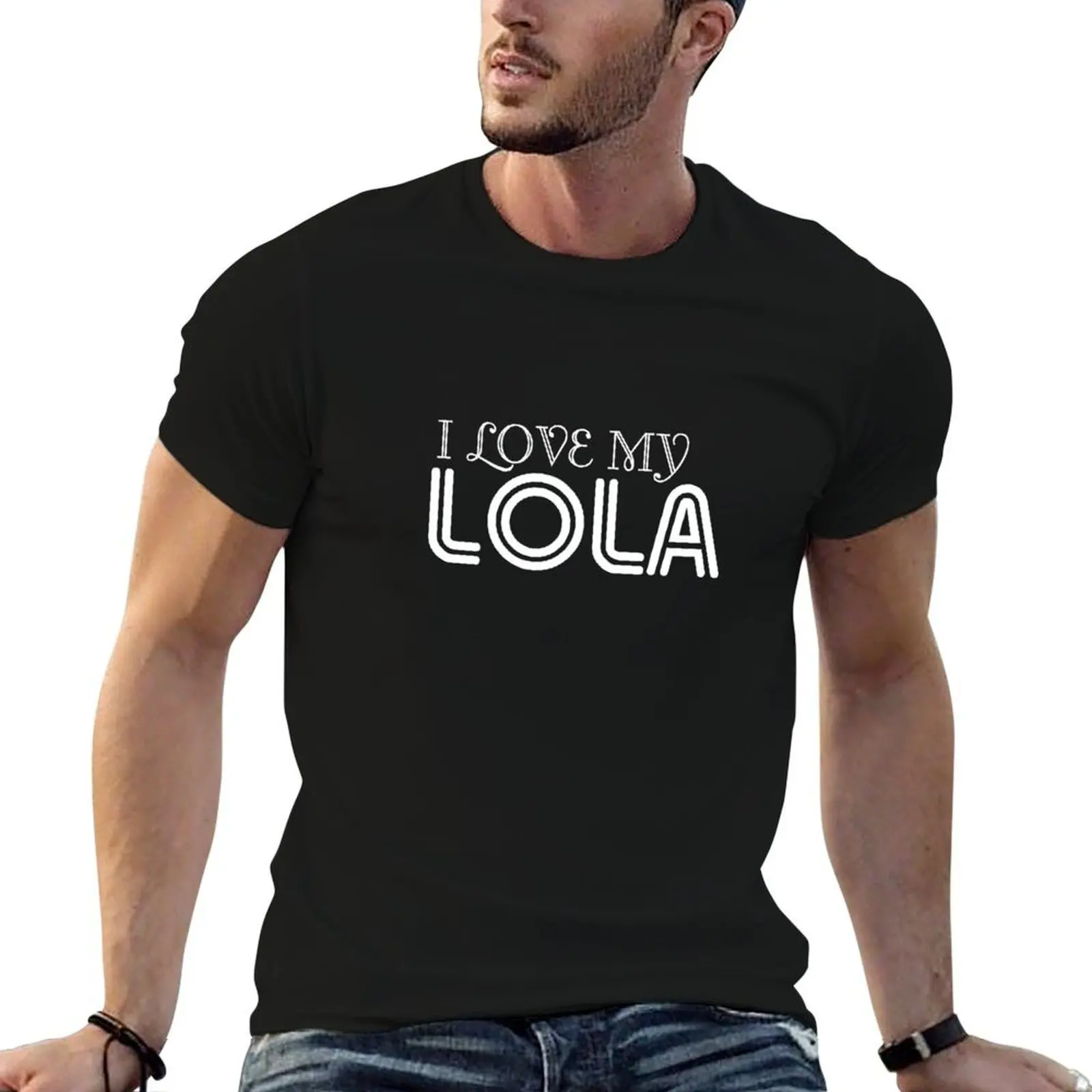 Фото Футболка I Love My Lola Philipp Pride, мужская повседневная футболка, мужская роскошная футболка №4