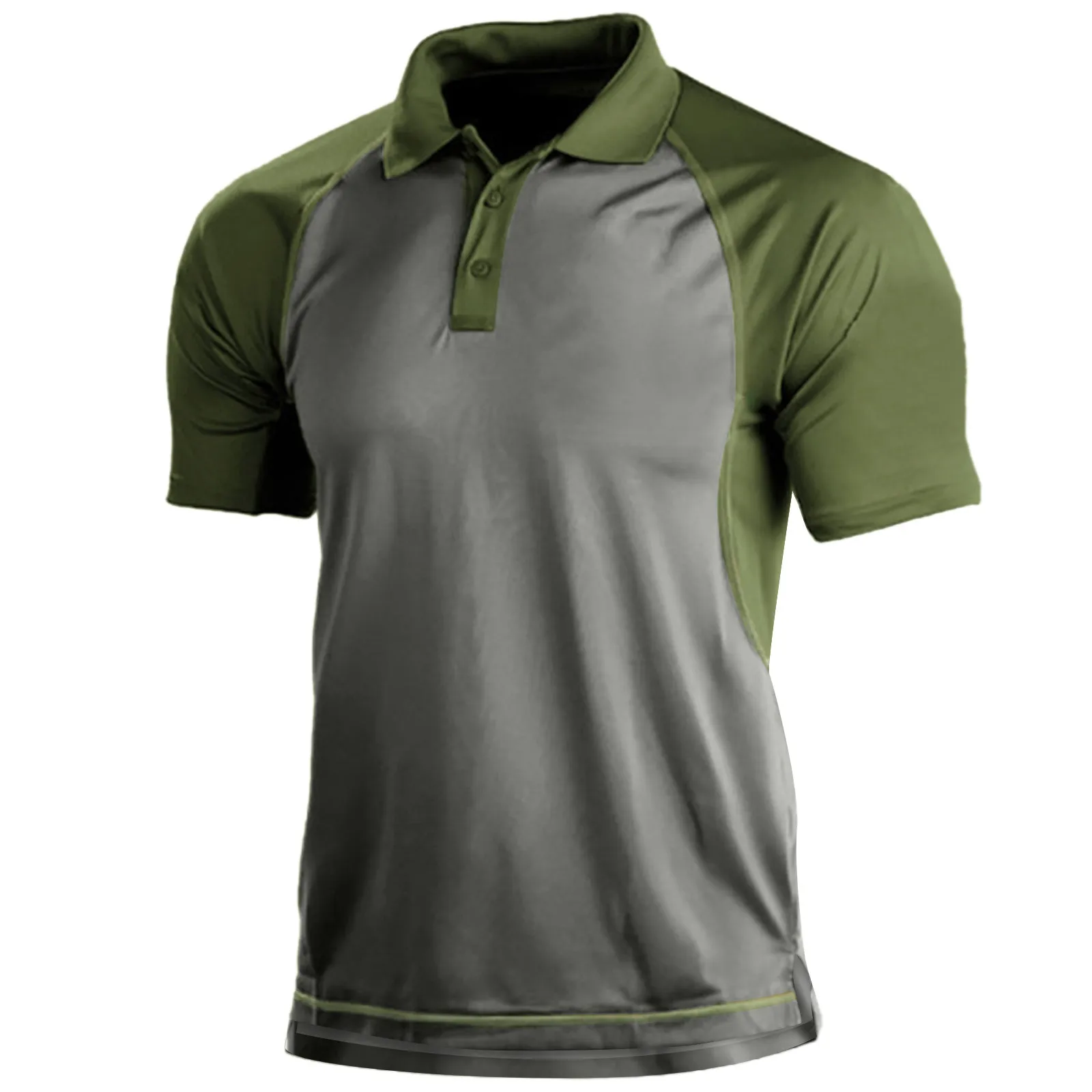 

Облегающие мужские футболки, модные повседневные удобные мягкие свободные уличные спортивные футболки с лацканами разных цветов, мужские ...