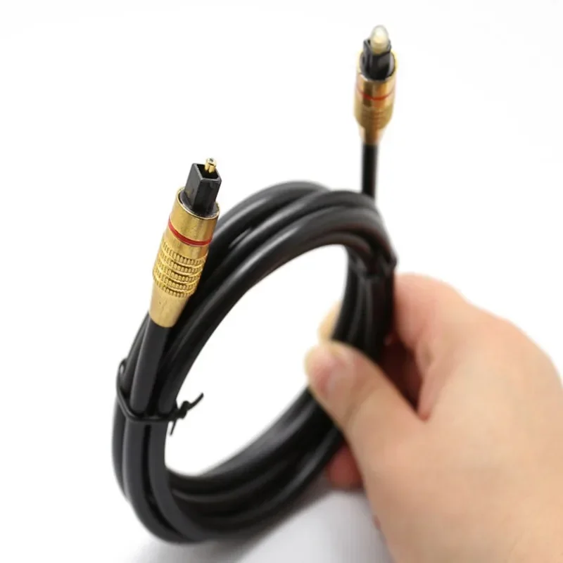 OD6.0mm Позолоченная головка Аудио Оптоволоконный кабель Toslink Аудиокабель Цифровое