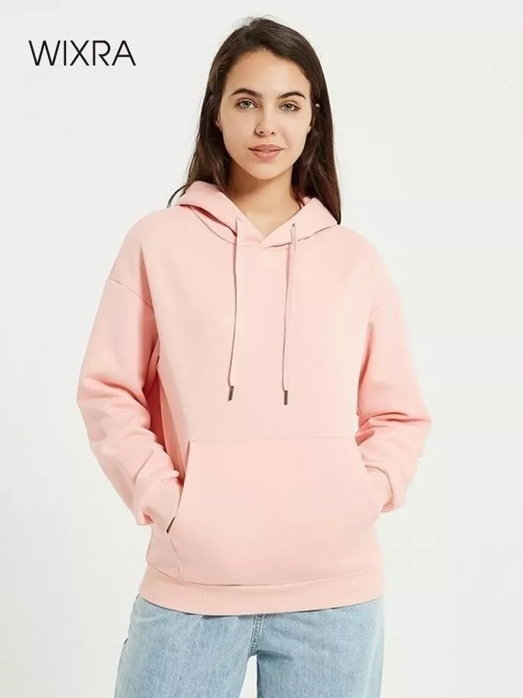 

NEW 2023 Autumn Women Fashion Hoody Sweatshirt Harajuku Solid Spring Lady Hoodie Loose Long Sleeve Female Casual Plus Pullover