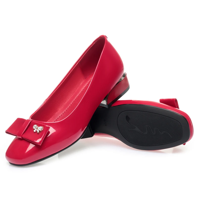 AIYUQI Women Dress Shoes 2023 New Spring Shallow Mouth Women Daily Shoes Non Slip Large Size Bow Beanie Shoes Women