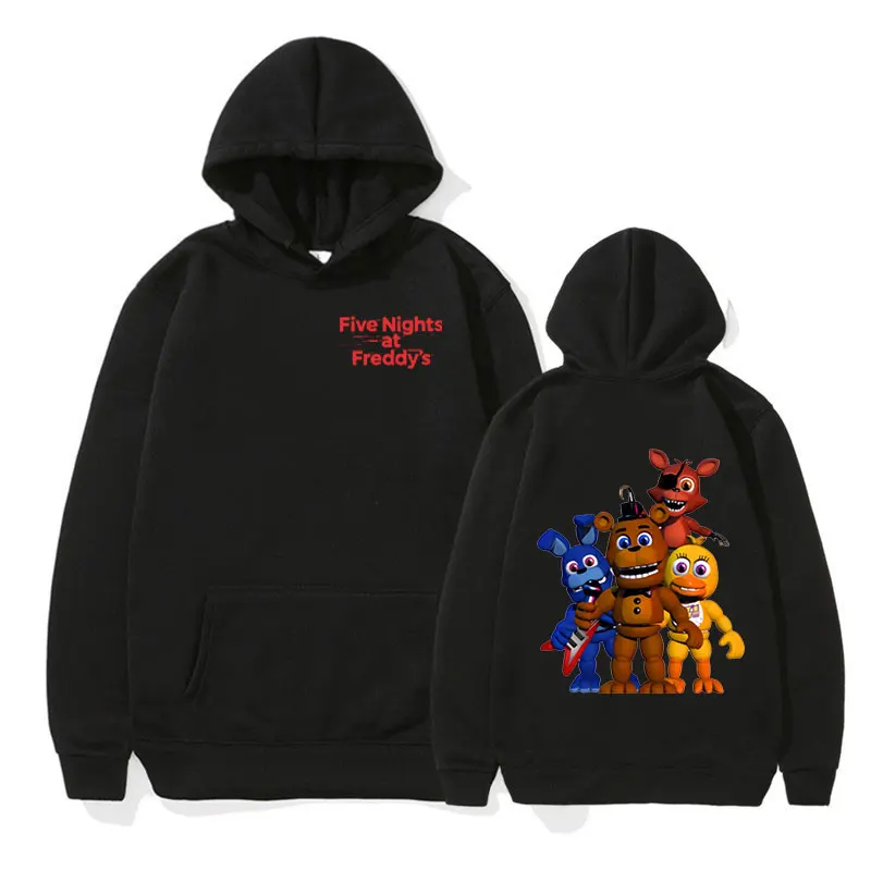 

Five Nights At Freddys Puppet Hoodie Men's Loose Pullover Long Sleeve Sweatshirt Y2k Unisex Fashion Oversized Hoodies Streetwear