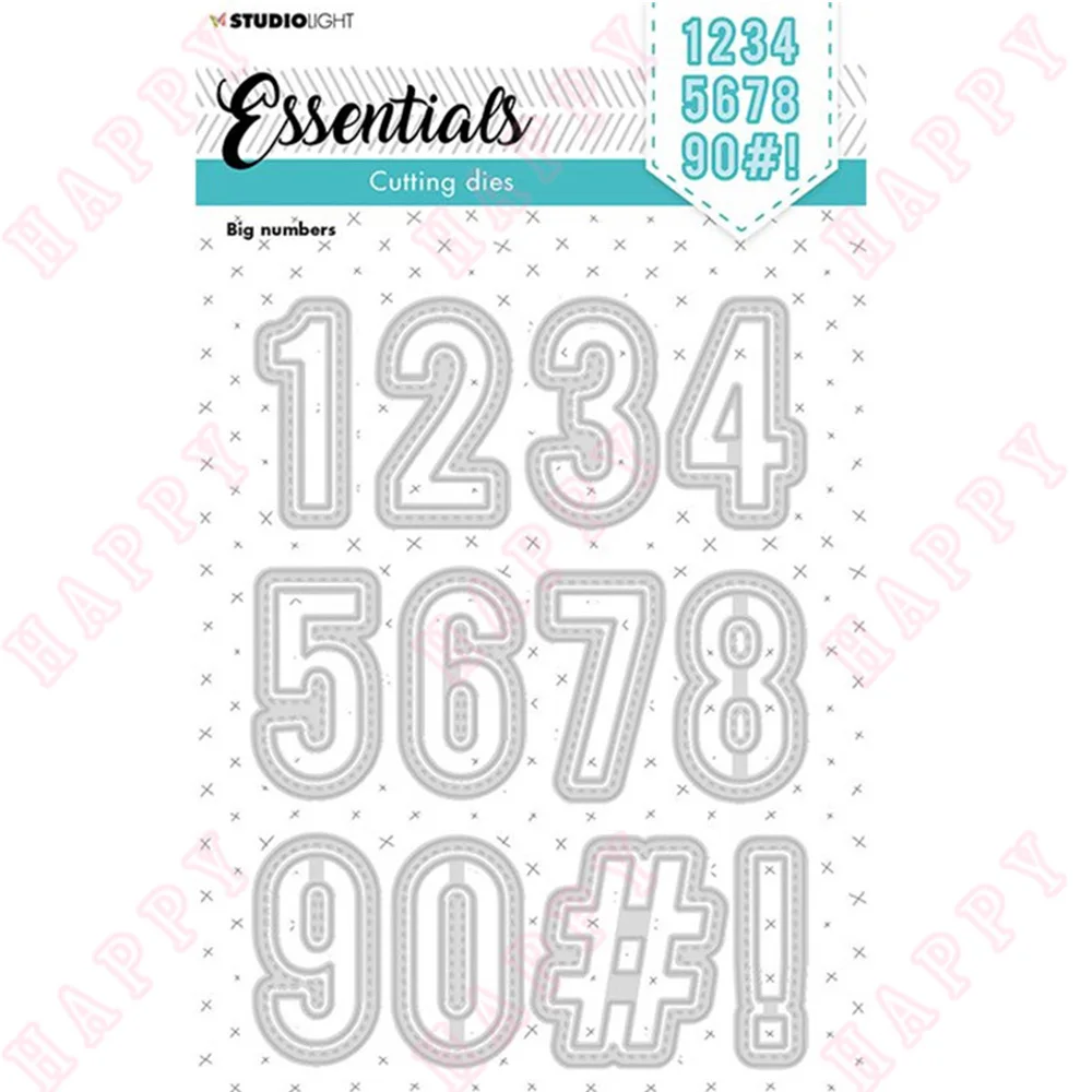 

Metal Cutting Die Christmas Big Numbers For Scrapbooking Diary Decoration Embossing Paper Craft Template Diy Greet Card Handmade