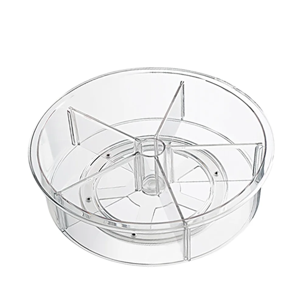 

Rotating Storage Rack 12 inch Divided Condiment Holder for Bathroom Kitchen